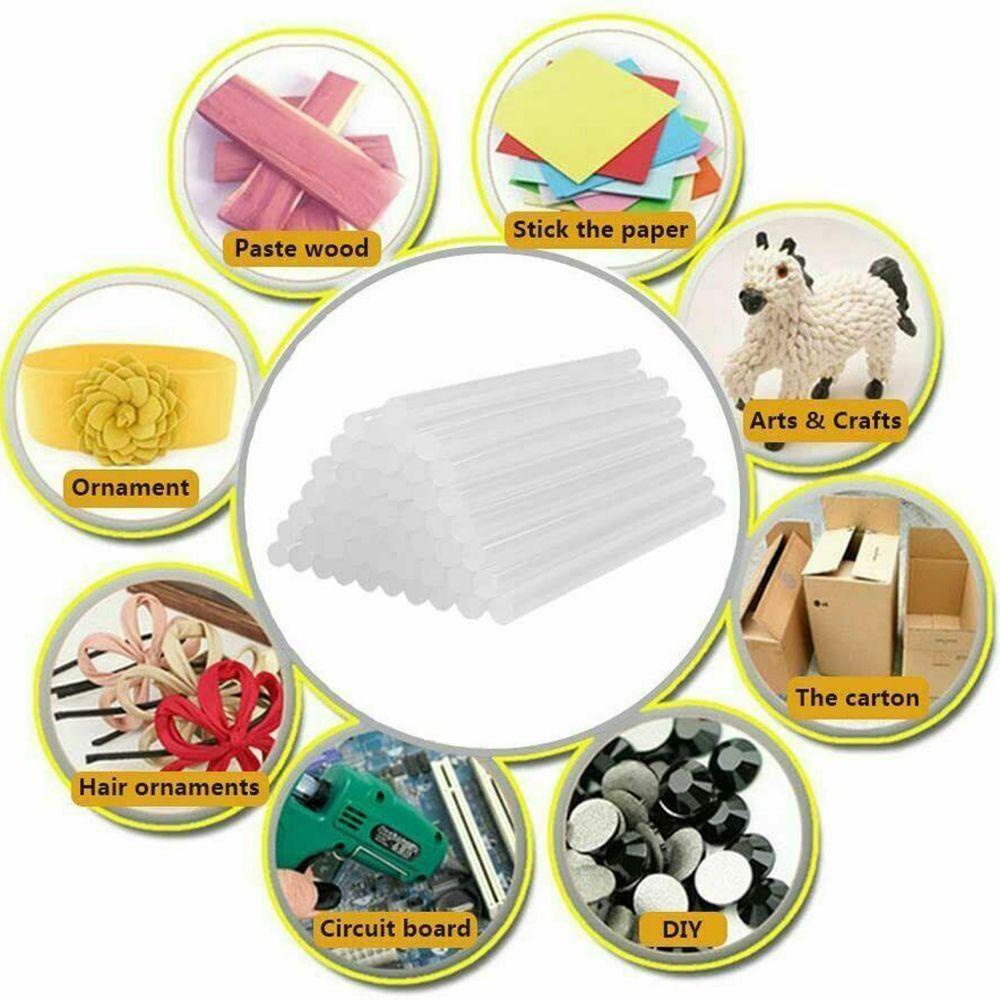 Set 20 / 60 Que Keo Nóng Chảy 7mm Bằng Hợp Kim Trong Suốt Dùng Sửa Chữa Đồ Thủ Công DIY
