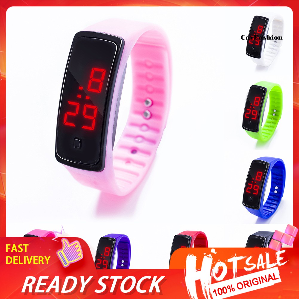 Đồng Hồ Đeo Tay Điện Tử Dây Silicone Chống Thấm Nước Cho Bé