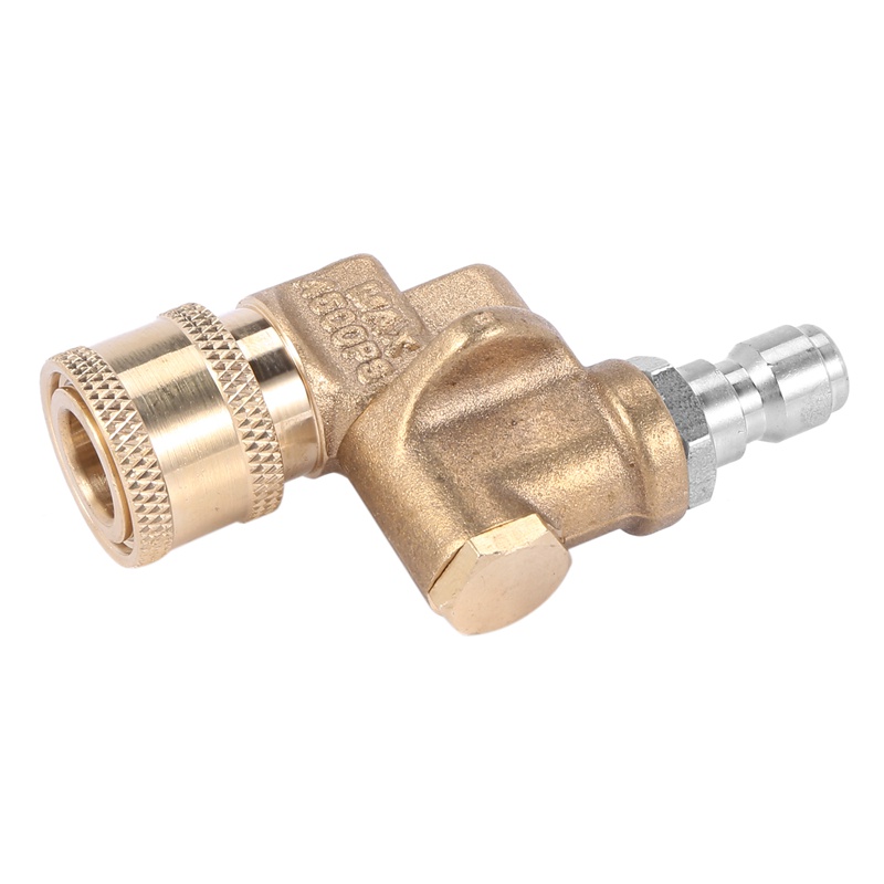 Đầu nối vòi xịt nước áp lực cứng 90 độ 4500 Psi 1/4 Inch