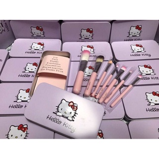 #Bộ 7 cọ trang điểm Hello Kitty ( hộp thiếc )