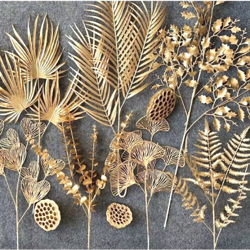 Cành trang trí nhựa xi vàng dài 75cm-115cm