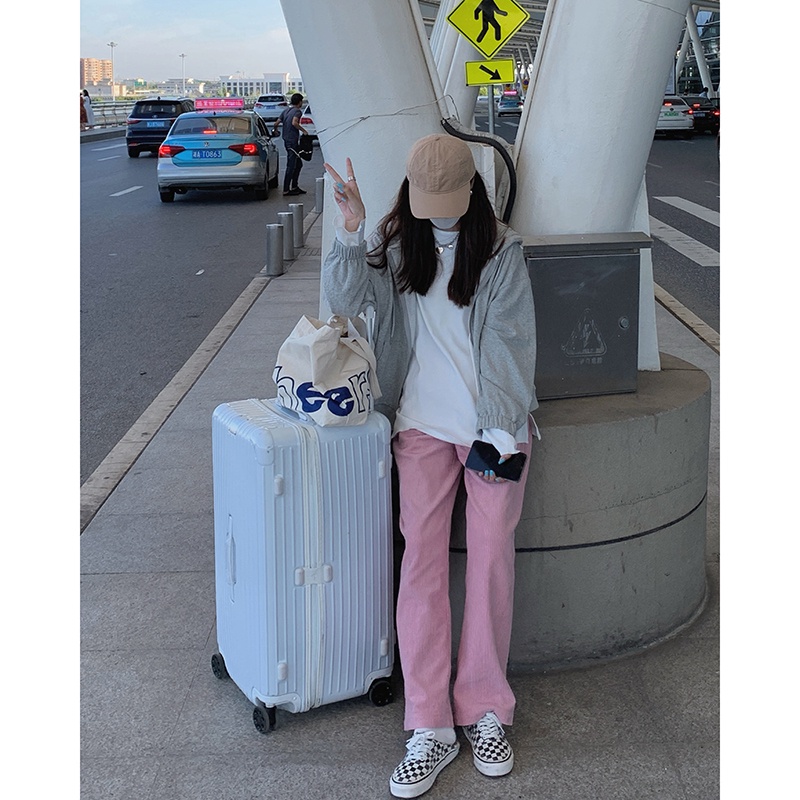 Quần Dài Ống Rộng Lưng Cao Màu Nâu Thời Trang Hàn Quốc Cổ Điển Dành Cho Bạn Nữ