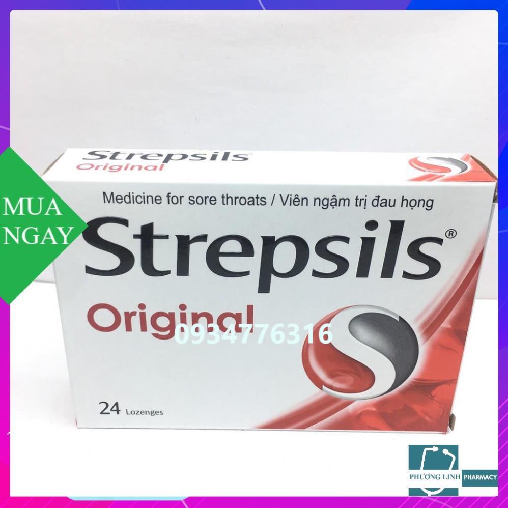 Viên ngậm Strepsil hộp 24 viên