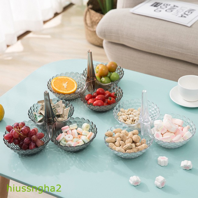 Hàng Có Sẵn Đĩa Đựng Trái Cây Bánh Kẹo Có Thể Tháo Rời