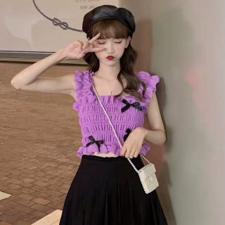 Áo kiểu nơ nhúng