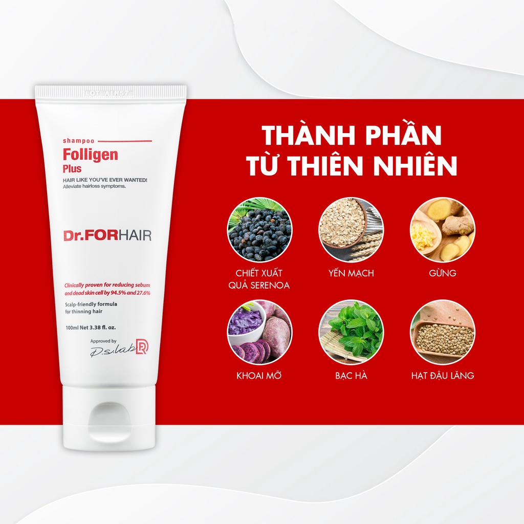 Dầu Gội Ngăn Rụng Tóc dr forhair Folligen Plus 100ml drforhair dr forhair - K2V Shop