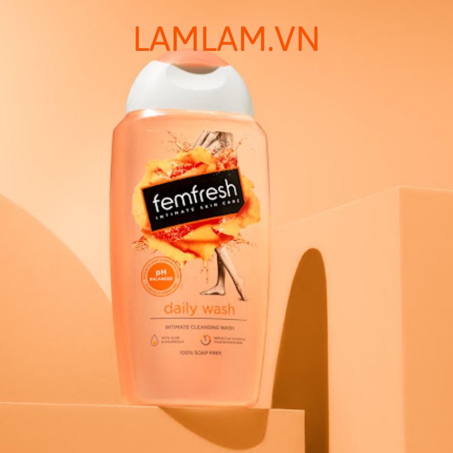 Dung Dịch Vệ Sinh Phụ Nữ Femfresh Daily Intimate Wash 250ml #Cam