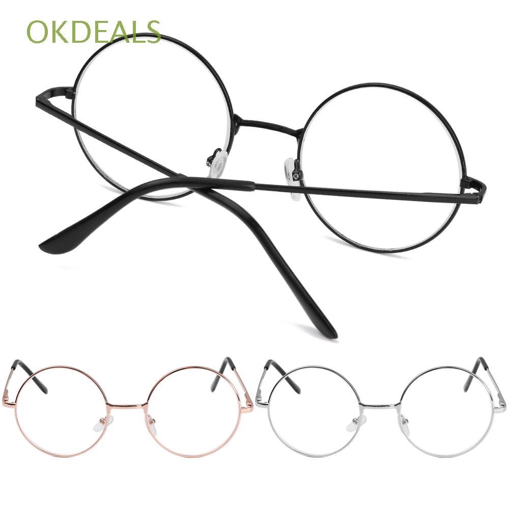 Kính cận -1.00~-4.0 Diopter gọng nhựa tròn siêu nhẹ nhỏ gọn linh hoạt