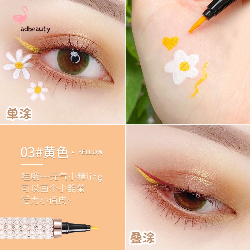 Bút Kẻ Mắt Dạng Lỏng Chống Nước Màu Sắc Thời Trang 2022