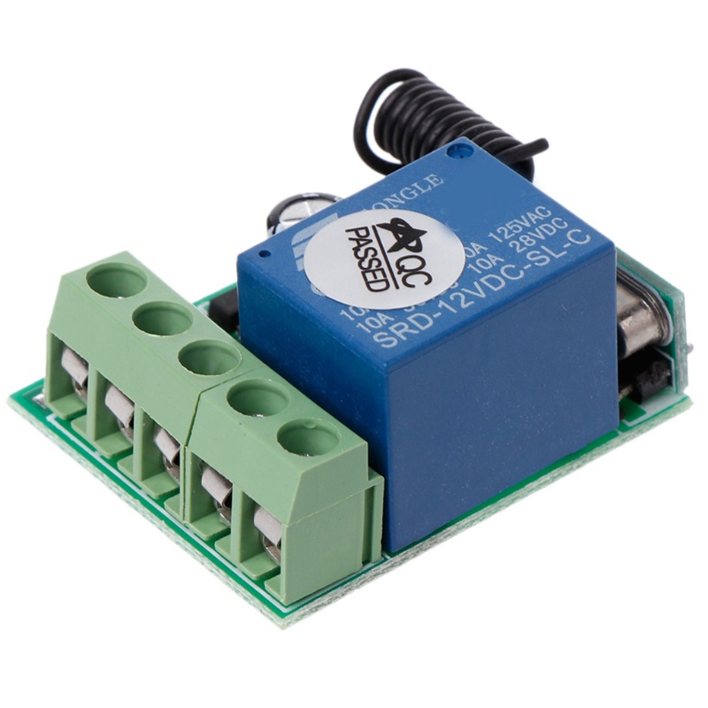 Bộ Điều Khiển Từ Xa Không Dây DC 12V 1 Kênh 1CH Rơ Le 433 MHz
