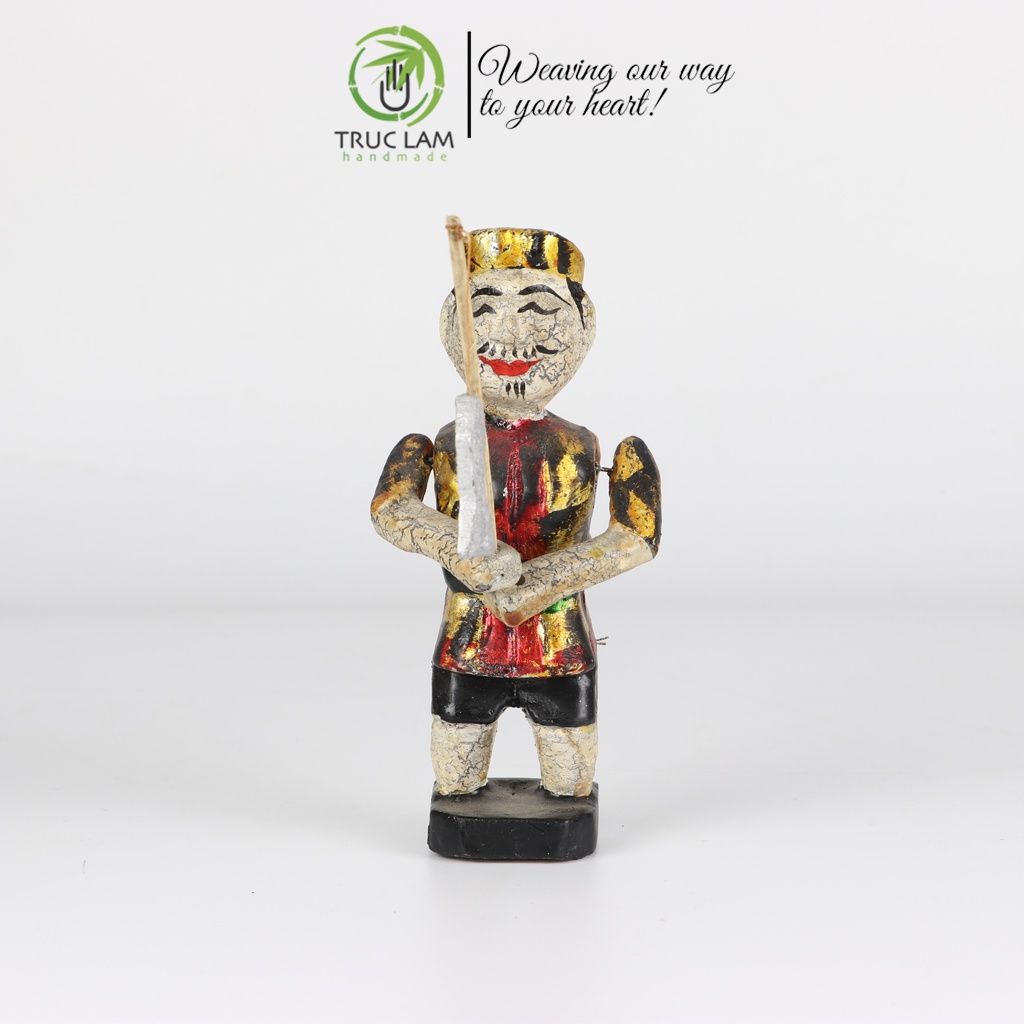 Rối Gỗ Ông Địa, Cô Tiên, Ông Lão Câu Cá Cỡ Nhỏ - Trúc Lâm Handmade
