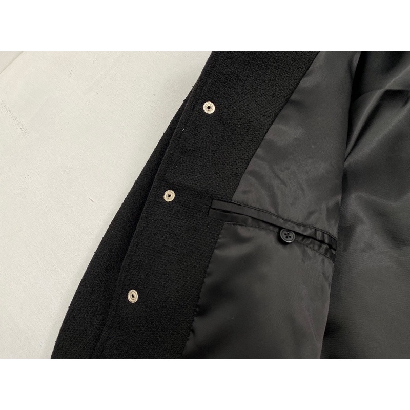 Áo Khoác Teddy SLP Form Crop - Varsity Saint Lauren Paris