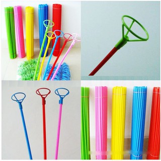 [sỉ ib] Combo 10 tay cầm bóng bay dài 26cm, que gài bóng bay, que giữ bóng bay