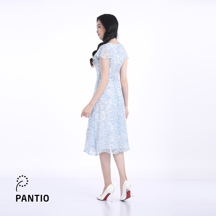 Đầm Dạo Phố chất liệu voan pha hoạ tiết thời trang FDP32565 - PANTIO