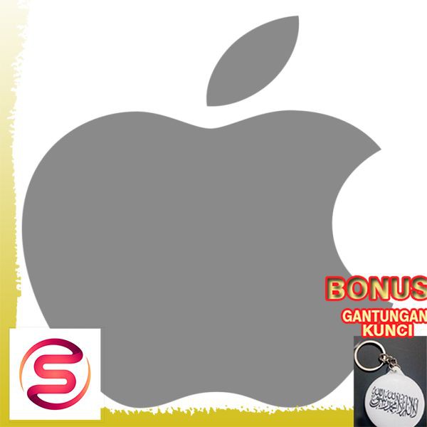 Miếng Dán Trang Trí Cửa Kính / Laptop Hình Logo Apple 6 cm