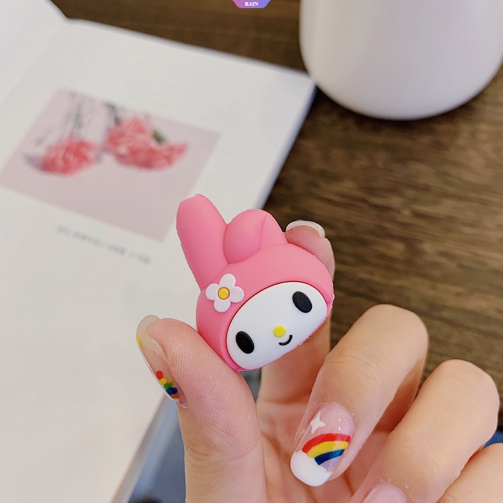 Phụ Kiện Bảo Vệ Đầu Dây Cáp Sạc Hình Cinnamoroll My Melody Kuromi Sanrio Đáng Yêu