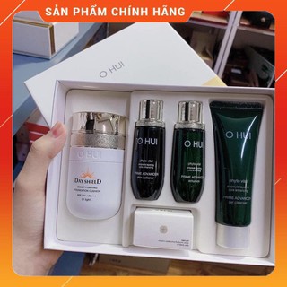 Bộ phấn nước chống nắng ohui day shield smart pumping foundation cushion spf50++/pa+++