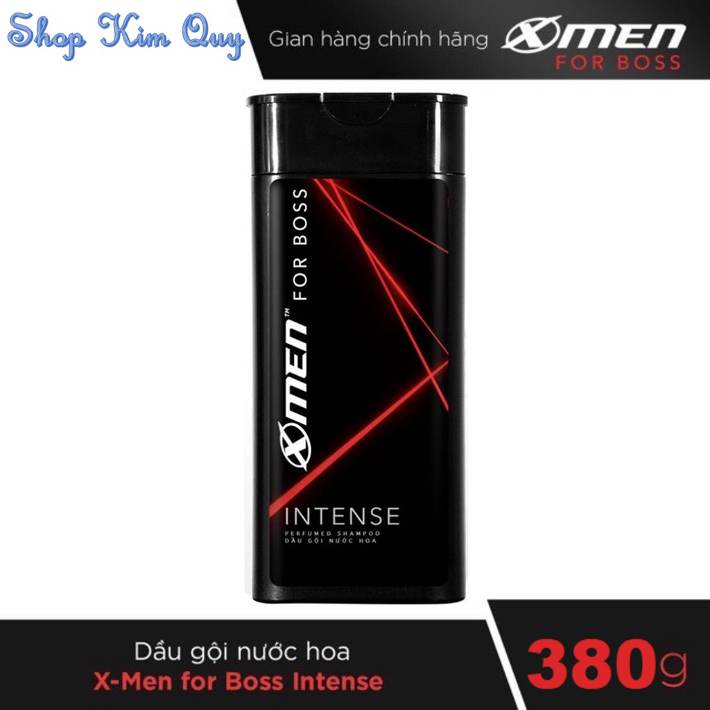 DẦU GỘI NƯỚC HOA X-MEN FOR BOSS INTENSE - MÙI HƯƠNG TRẦM ĐẦY NỘI LỰC 380G