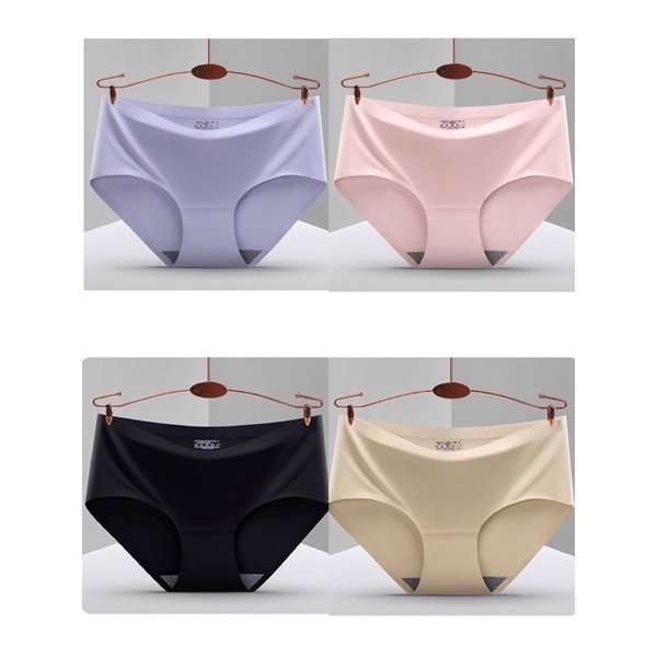 Set 4 Quần Lót Nữ Đúc Su Thun Lạnh-Không Đường May-Quần Mặc Trong Váy | BigBuy360 - bigbuy360.vn