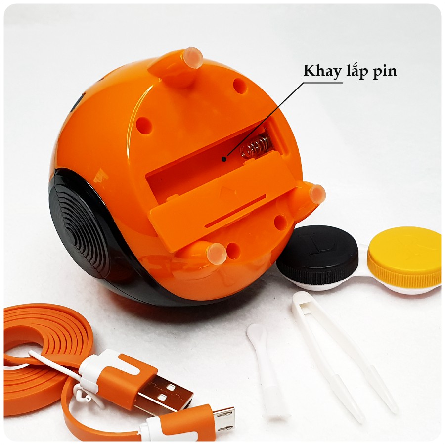 [𝗟𝗔̀𝗠 𝗦𝗔̣𝗖𝗛 𝗟𝗘𝗡𝗦] Robot ANN365 - Full Bộ Máy Rửa Lens Tự Động: Cáp Điện + Khay Pin + Khay Lens + Cây Gắp)