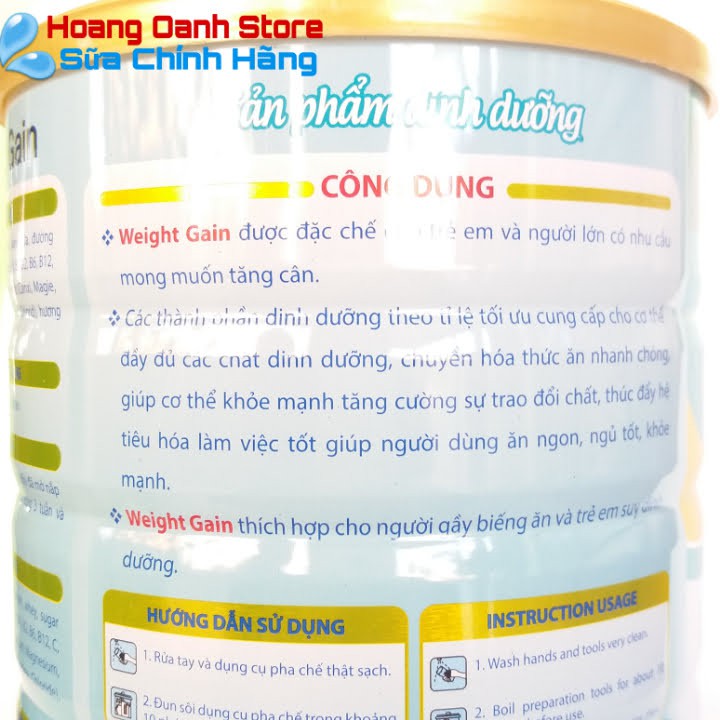 Sữa Người Gầy - Sữa Tăng Cân dành cho ngừời gầy - Sữa TĂNG CÂN Goldmilk 900g | BigBuy360 - bigbuy360.vn
