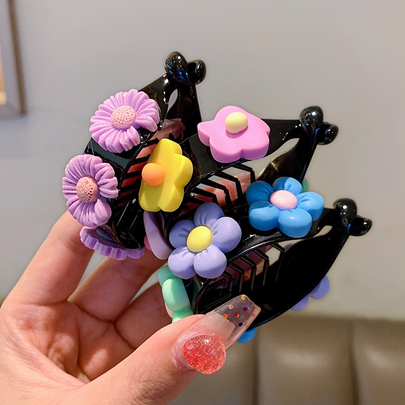 Kẹp Tóc Đuôi Ngựa Cố Định Lưng Cao Thời Trang Mùa Hè Cho Bé Gái