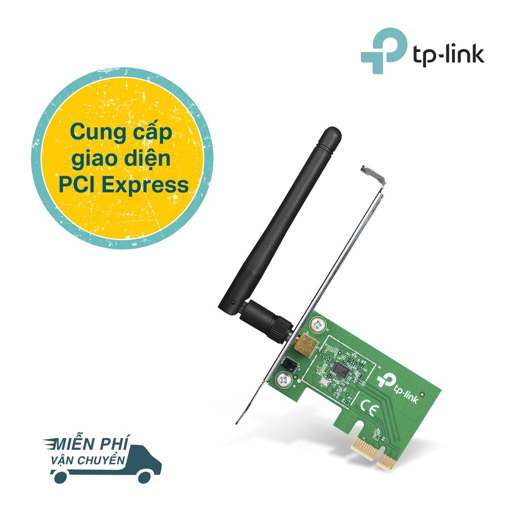 TP-Link PCI Express Adapter (Thu wifi) Chuẩn N 150Mbps TL-WN781ND - ChopperGaming