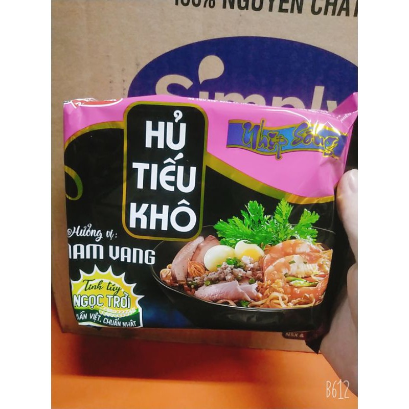 Thùng 18 gói Hủ tiếu khô Nhịp Sống hương vị Nam Vang (siêu ngon)