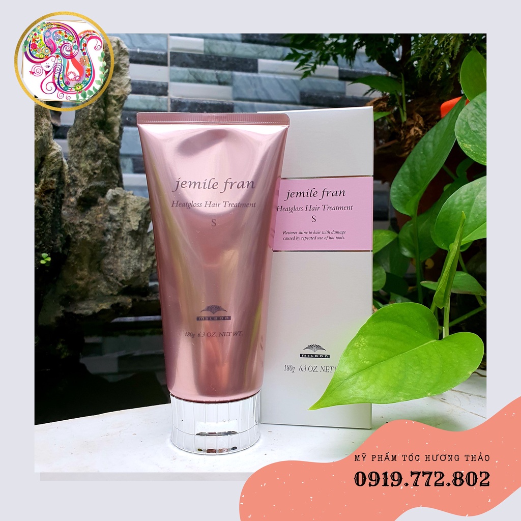 DẦU GỘI XẢ PHỤC HỒI TÓC DÀNH CHO TÓC SỢI MẢNH MILBON JEMILE FRAN HEAT GLOSS  200ML*2