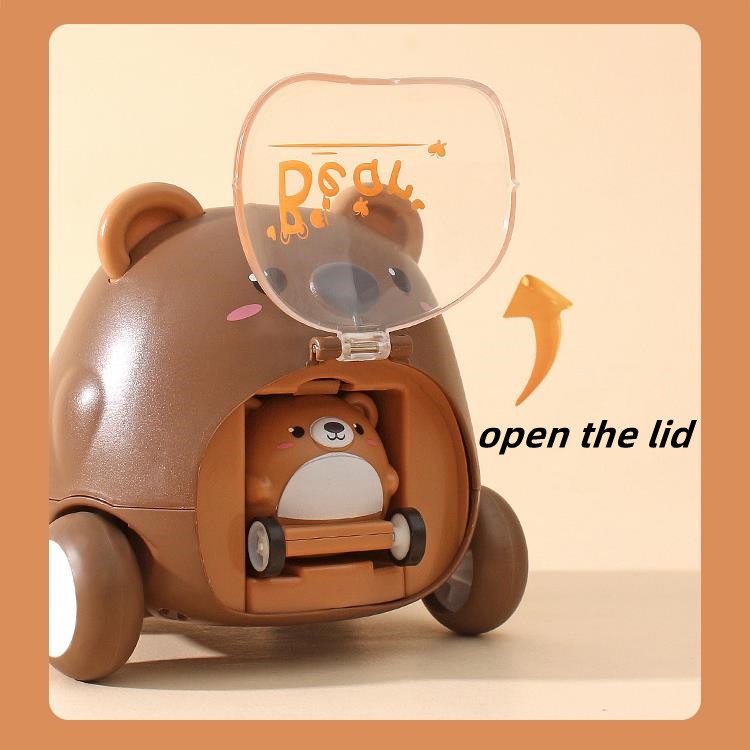 Đồ Chơi Xe Hơi Hoạt Hình Mini Dễ Thương Sáng Tạo Chống Rơi Cho Trẻ Em