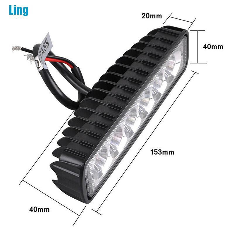 Đèn LED nhấp nháy 48W - Thanh ánh sáng màu Trắng Hổ Phách/ Xanh Lam/Đỏ cho Xe máy Offroad 4x4 ATV SUV