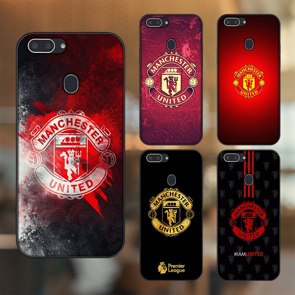 Ốp lưng Realme 2 viền đen in hình MU Manchester United