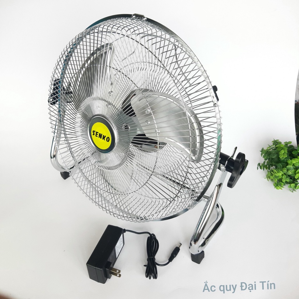 Quạt tích điện cao cấp , Pin 24h sử dụng ,dùng pin Lithium siêu bền , động cơ không chổi than êm ái , quạt inox