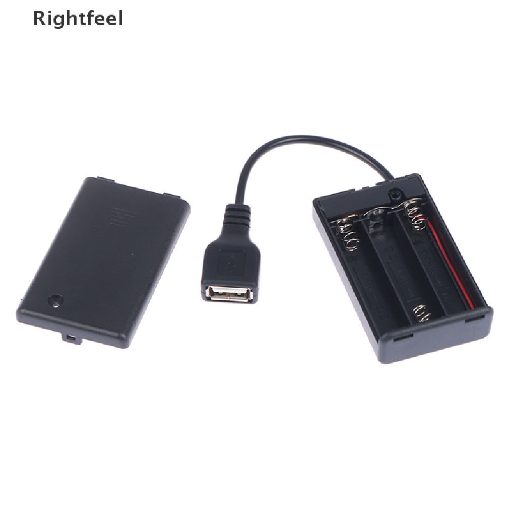 Hộp Pin AAA 3 * AAA Kèm Cổng USB Chuyên Dụng Cho Lắp Ráp Đèn Led