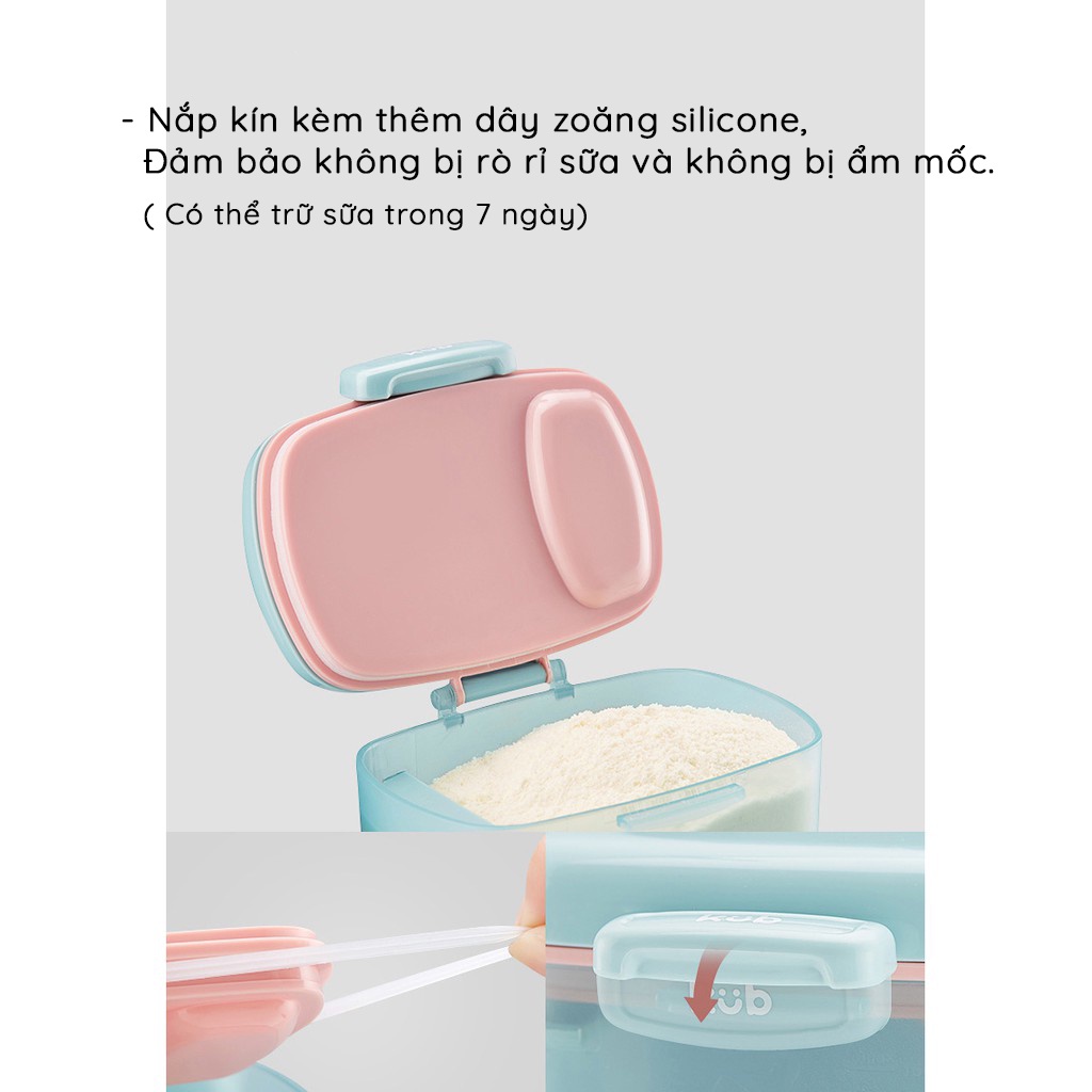 Hộp đựng sữa bột, đồ khô cao cấp hãng KUB (có thể tiệt trùng)