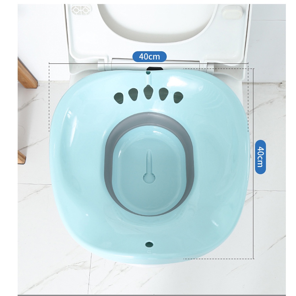 Bô Xông Vùng kín Xông hơi cho mẹ sau sinh Gấp Gọn Ghế xông vùng kín Đặt bồn cầu Tiện Lợi Kèm Vòi xịt nước (TBB141)