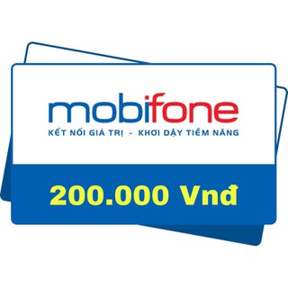 Thẻ nạp Mobifone 200k