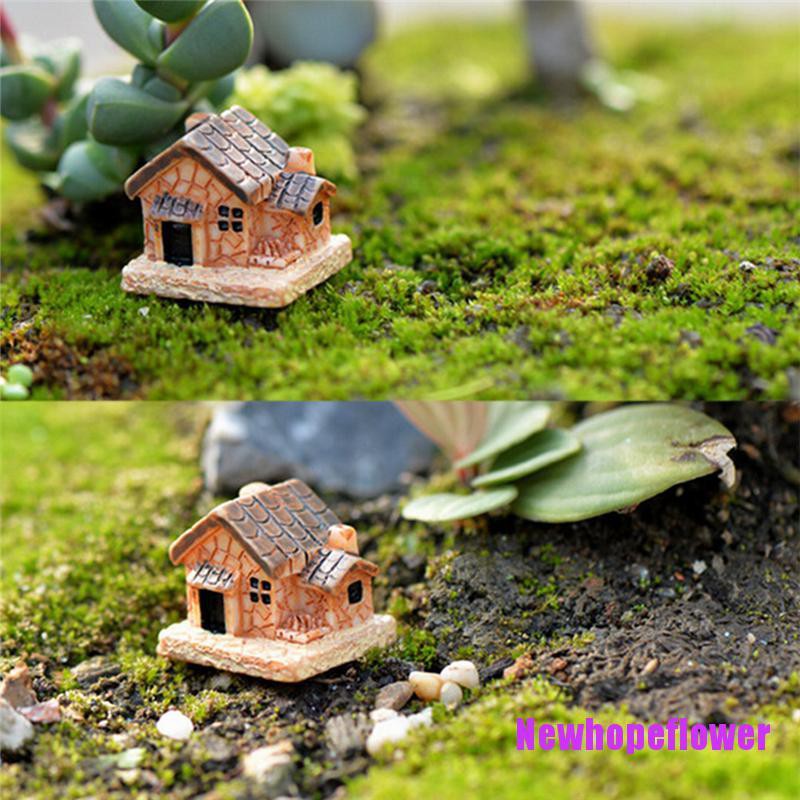 Bộ 3 Mô Hình Ngôi Nhà Gỗ Mini Dùng Để Trang Trí