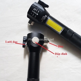 Đèn pin cứu hộ T6 đa chức năng