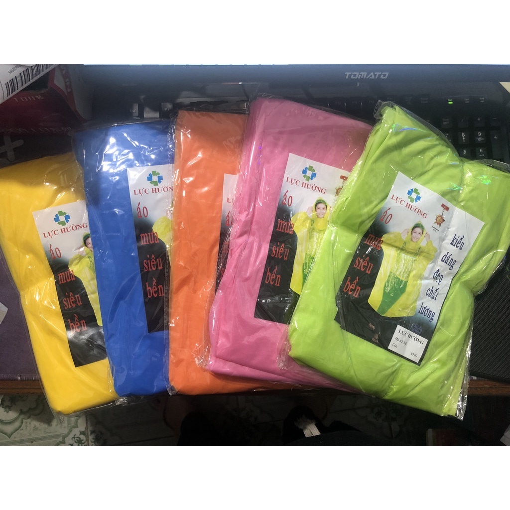 Bịch 10 Áo Mưa Mỏng Xốp Cao Cấp