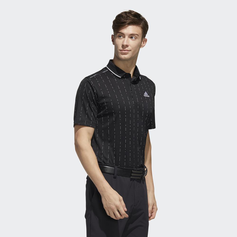 [Mã WABRD7 giảm 150K đơn 1 Triệu] adidas GOLF Áo polo kẻ sọc Nam Màu đen FJ6426