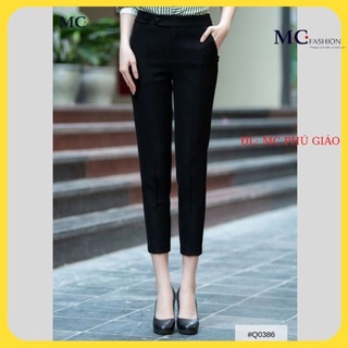 [Hàng Đẹp] Quần Tây Nữ Công Sở Mc Fashion Kiểu Quần Âu Lưng Cao Đẹp (Đen -Xanh Tím Than- Ghi Xám) Q0386