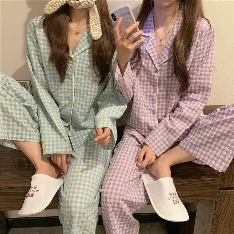 Bộ Pijama ngủ Kẻ sọc mặc mùa đông