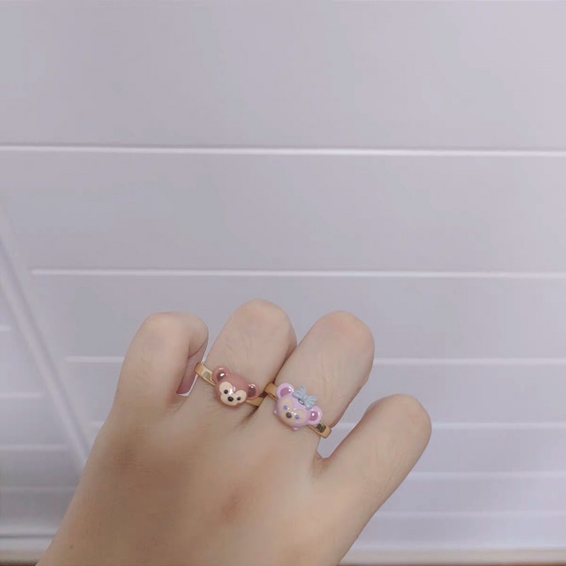 Nhẫn đôi nam nữ hình gấu Duffy & Shellie May Disney