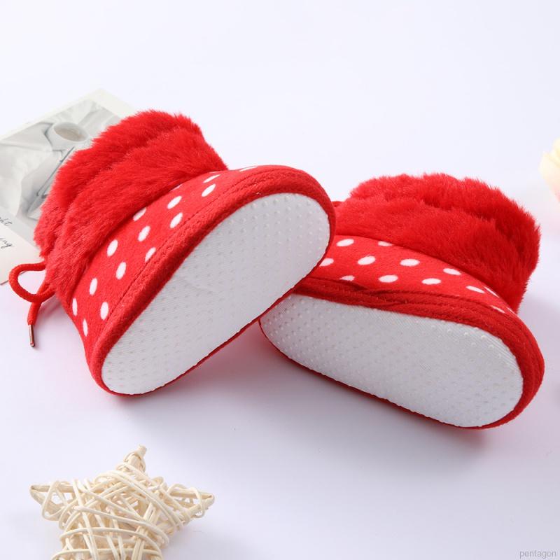 Giày bốt đế mềm chống trượt xinh xắn cho bé tập đi