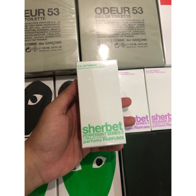 Comme des garcons series top 5 sherbet peppermint grove