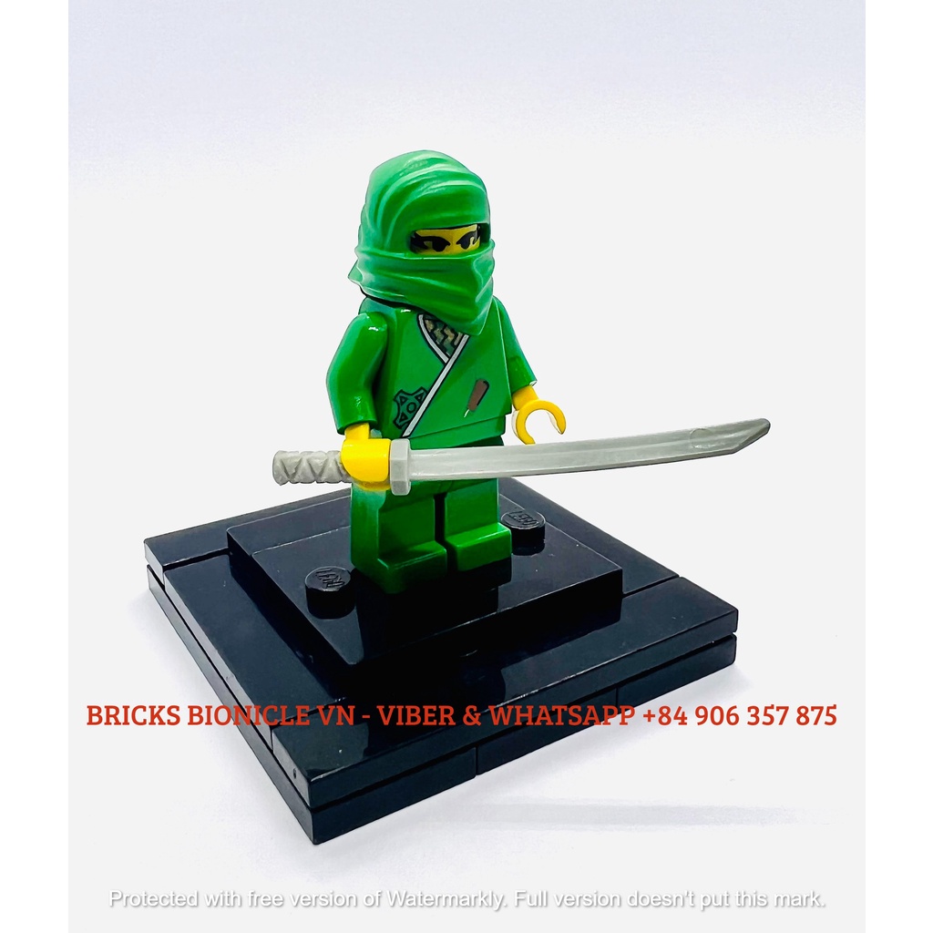 LEGO MINIFIGURES - ĐỒ CHƠI XẾP HÌNH LEGO NHÂN VẬT - CLASSIC NINJA MINIFIGURES CAS212 - NHẪN GIẢ NỮ XANH LÁ