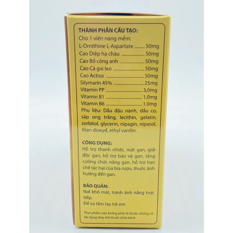 NAVI HENOL- VIÊN UỐNG CHO LÁ GAN KHOẺ MẠNH HỘP 60viên