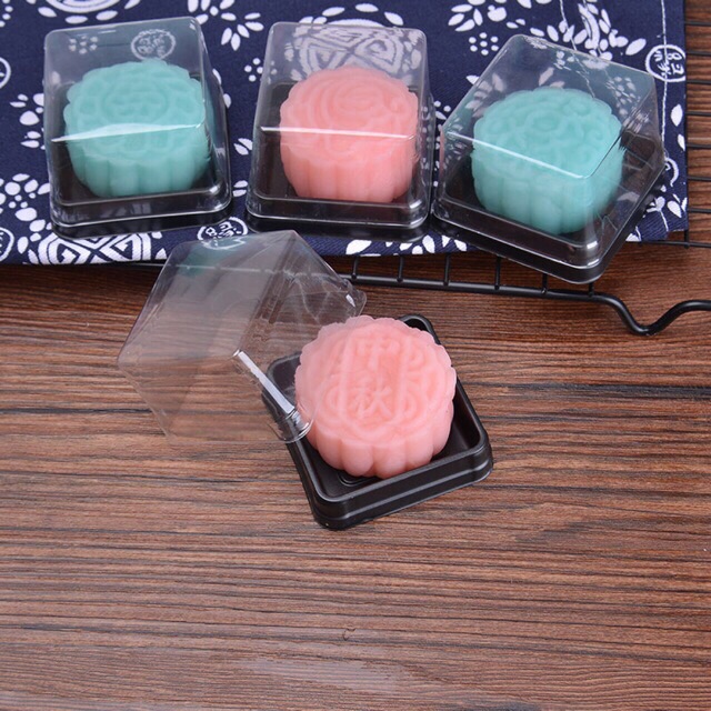 Set 10 hộp nhựa đơn đựng bánh trung thu (XY-65S, XY-80S, XY 12-12)
