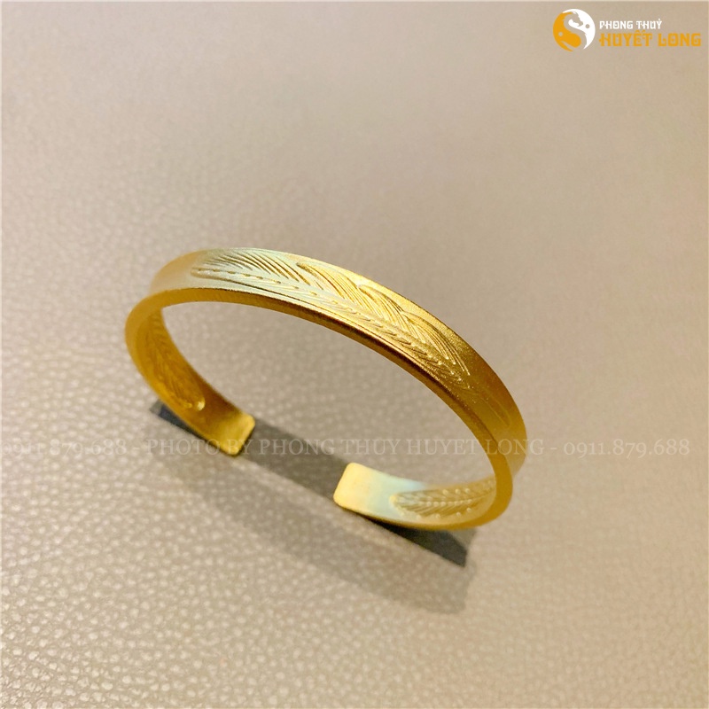 Vòng Tay Nữ Mạ Vàng 18K Mẫu Chiếc Lá LVN002, Lắc Tay Nữ Mẫu Hot Hàn Quốc Thời Trang, Sành Điệu, Thay Đổi Kích Cỡ